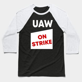 UAW Strike Red Tee United Auto Workers Baseball T-Shirt